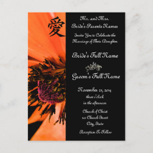 Pépites orange Mariage Invitations et Faveurs