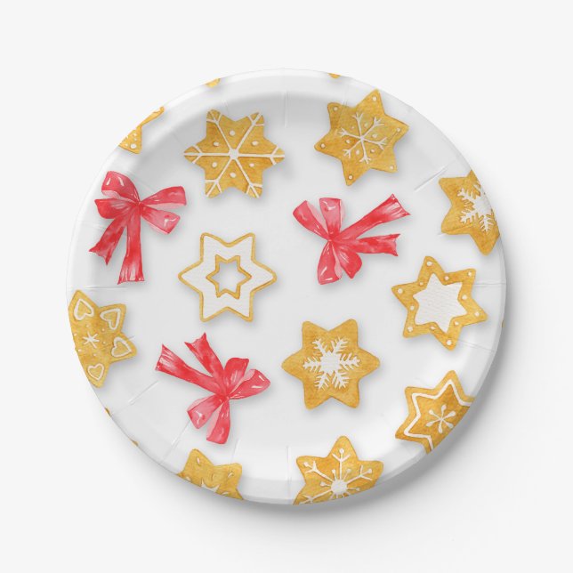 Pepparkakor Christmas Paper Plate (Front)