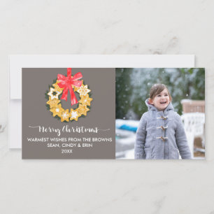 Pepparkakor Christmas Photo Holiday Card