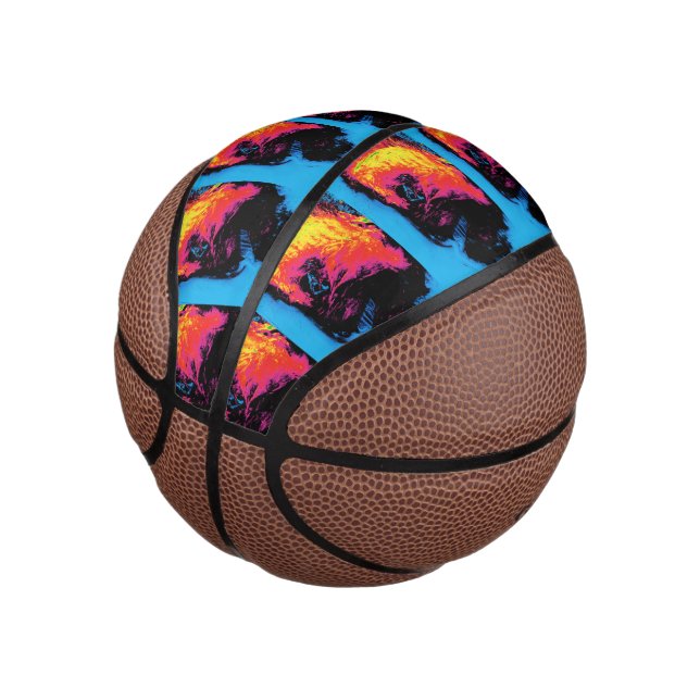 pepper and plastic silenced mini basketball (Angled)