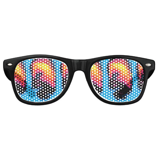 pepper and plastic silenced retro sunglasses (Front)