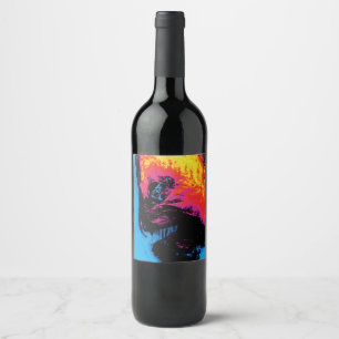pepper and plastic silenced wine label