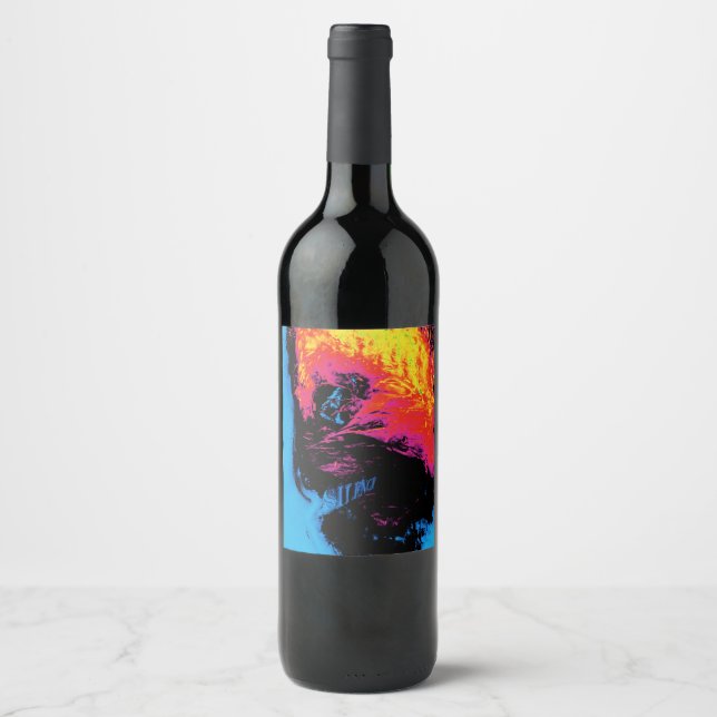 pepper and plastic silenced wine label (Front)