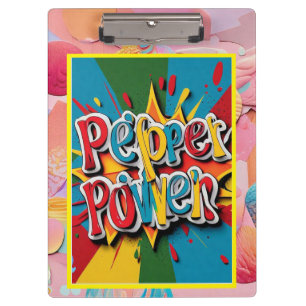 "Pepper Power Vivid" Clipboard