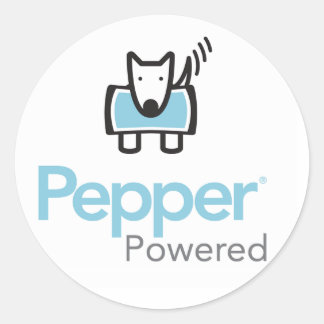 Pepper Powered Classic Round Sticker