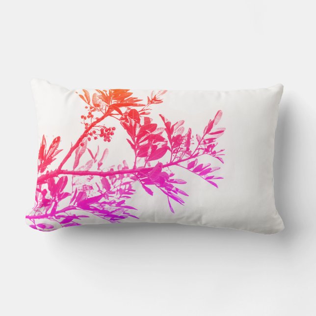 Pepper Tree Flowers Leaves Nature Pillow Cushion (Front)