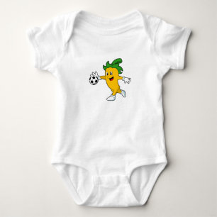 Pepper Vegan as Soccer player with Soccer.PNG Baby Bodysuit
