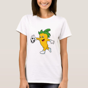 Pepper Vegan as Soccer player with Soccer.PNG T-Shirt