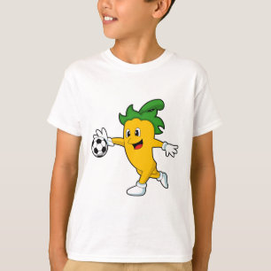 Pepper Vegan as Soccer player with Soccer.PNG T-Shirt