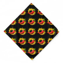 Pepper with flame