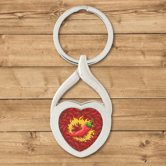 Pepper with flame keychain (Creator Uploaded)