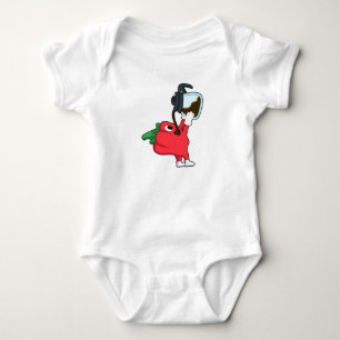 Pepper with Pot of Coffee Baby Bodysuit