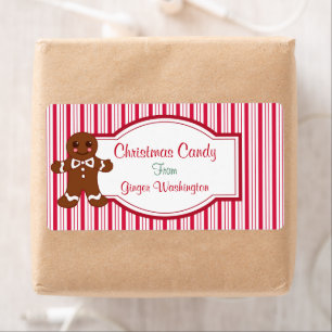 Pepperment Christmas Candy Cadeaux Tags Étiquette
