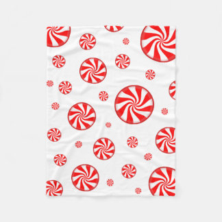 Peppermint Candies Holiday Throw Blanket