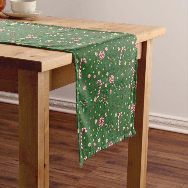 Peppermint Candies Short Table Runner (In Situ)