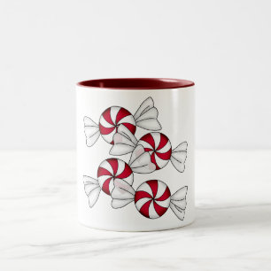 Peppermint Candies Two-Tone Coffee Mug