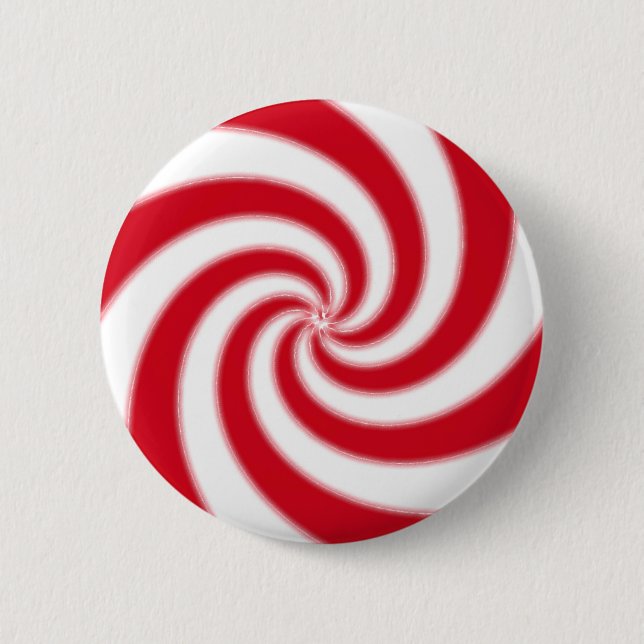 Peppermint Candy 2 Inch Round Button (Front)