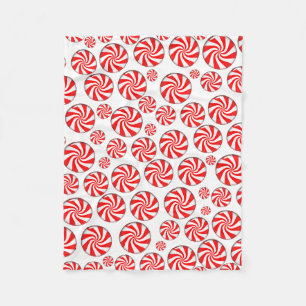 Peppermint Candy Background Fleece Blanket