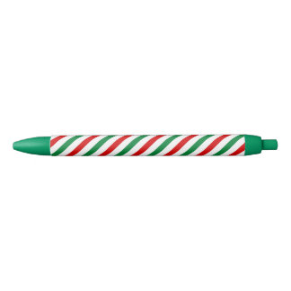 peppermint candy cane christmas patttern black ink pen