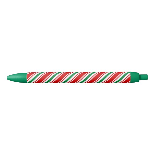 peppermint candy cane striped christmas pen (Front)