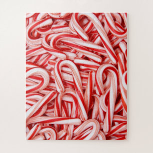 Peppermint Candy Canes Photo Puzzle