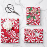 Peppermint Candy Christmas  Wrapping Paper Sheet<br><div class="desc">Cute Peppermint Candy Christmas wrapping paper sheets!</div>