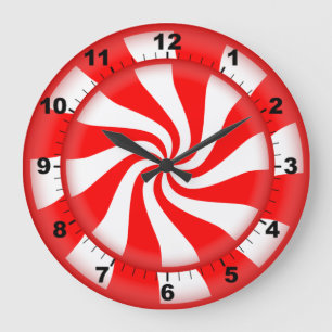 Peppermint candy clock