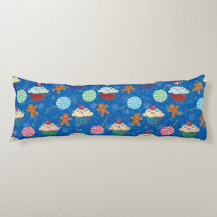 Peppermint Candy ,Gingerbread Man and cup cake Body Pillow
