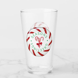 Peppermint Candy Glass Tumbler