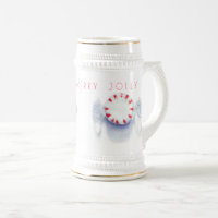 PEPPERMINT CANDY "HAPPY MERRY JOLLY" Stein