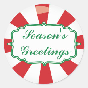 Peppermint Candy Joyeuses Fêtes sticker cadeau