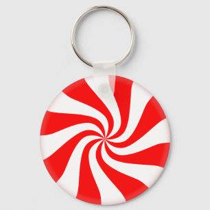 Peppermint Candy Keychain