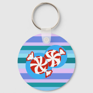 Peppermint Candy Keychain