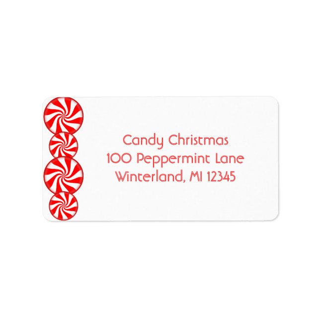 Peppermint Candy Label (Front)