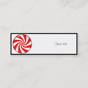 Peppermint Candy Mini Business Card