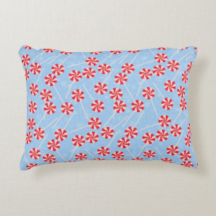 Peppermint Candy Mints Christmas Accent Pillow
