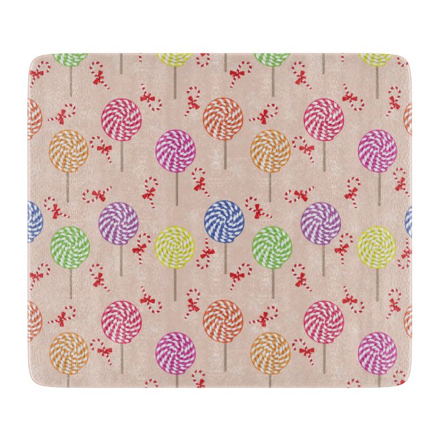 Peppermint Candy Mints Christmas,candy canes Cutting Board (Front)