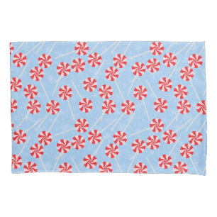 Peppermint Candy Mints Christmas Pillowcase