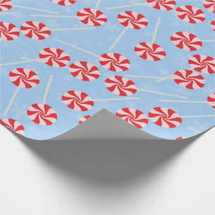 Peppermint Candy Mints Christmas Wrapping Paper