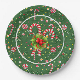 Peppermint Candy Paper Plate