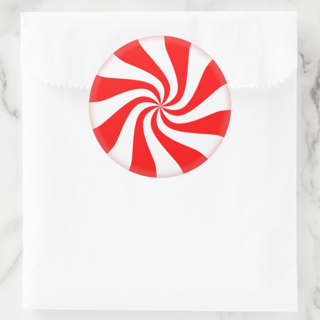 Peppermint Candy Stickers (Bag)