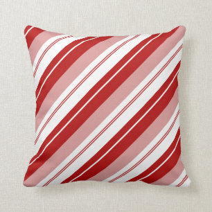 Peppermint Candy Stripe Throw Pillow