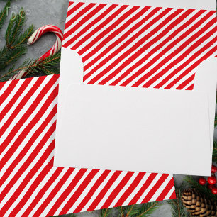 Peppermint Candy Striped Envelope