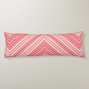 Peppermint Chevron Body Pillow