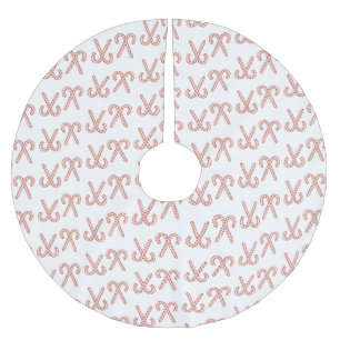 Peppermint/Christmas   Brushed Polyester Tree Skirt
