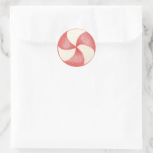 Peppermint Christmas Candy Sticker