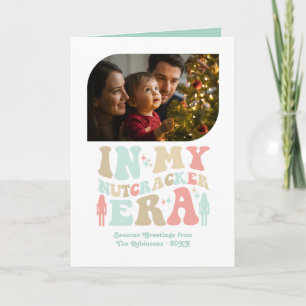 Peppermint Cream Fun Retro Christmas Photos Holiday Card