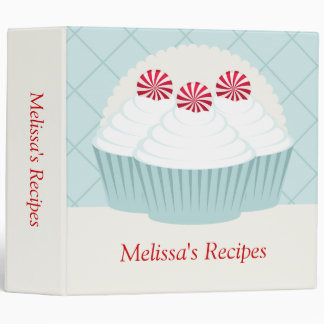Peppermint Cupcakes Recipe Binder