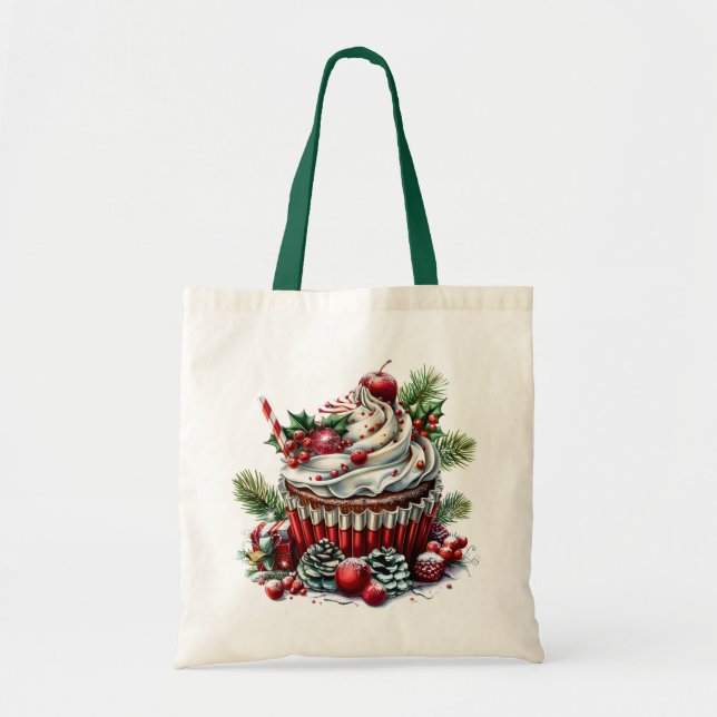 Peppermint Cupcakes Tote Bag (Front)