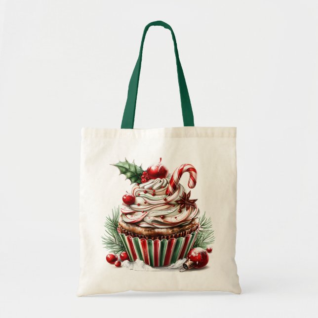Peppermint Cupcakes Tote Bag (Front)